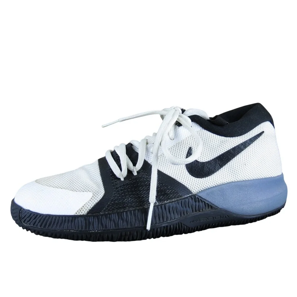 Nike Sneaker Zoom Assersion Boys Y 6 Medium Athletic White Synthetic Lace Up